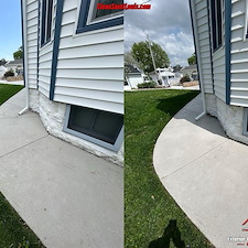 Post-Construction-Power-Washing-in-St-Charles-MO-Roofing-Tar-Removal-Project 1